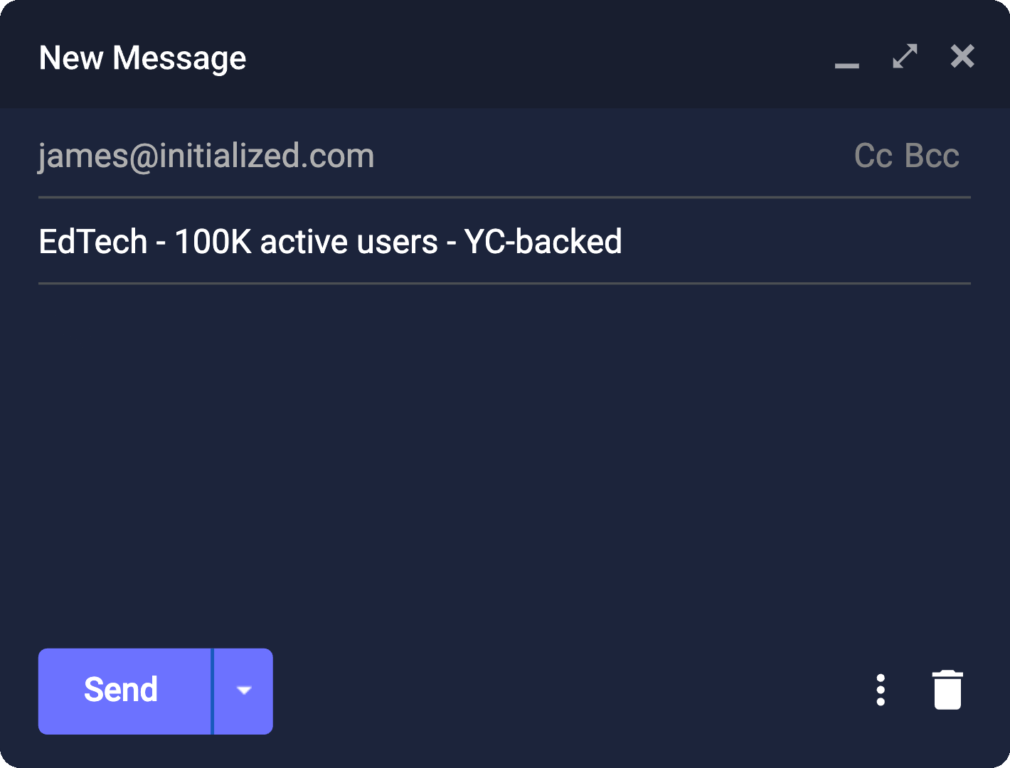 Investor focus demonstration